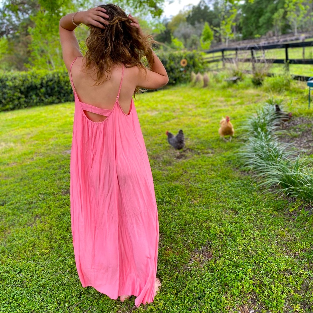 Pink Stitch Resort Maxi Dress
